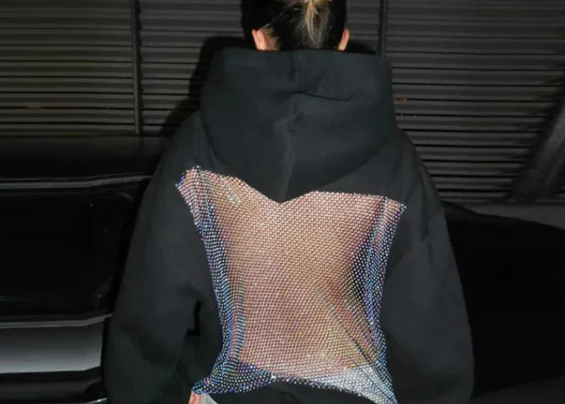 CZZ WOMEN'S BACKLESS HOODIE